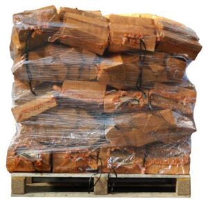 40 sacs de bois de chauffage séché au four, provenant de chêne fendu, 20 l x 25 cm chacun