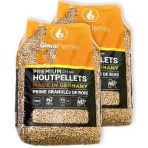 Demi-palette Giant Flames granulés de bois 35 sacs x 15 kg (525 kg)