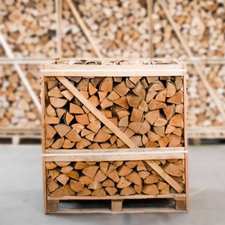 Halvpall med ugnstorkad split askved 25 cm – Image 2