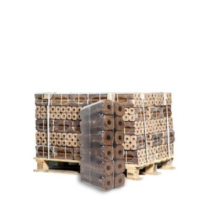 Briquettes Pini Kay demi-palette 48 sacs x 10 kg (480 kg)