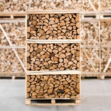 Palette entière de bois de chêne fendu séché au four, 25 cm – Image 2