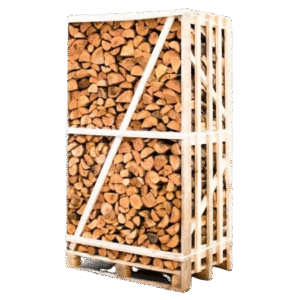 Palette entière de bois fendu séché au four, 25 cm