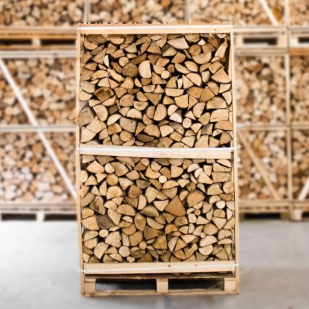 Palette complète de bois de frêne fendu séché au four, 25 cm – Image 2